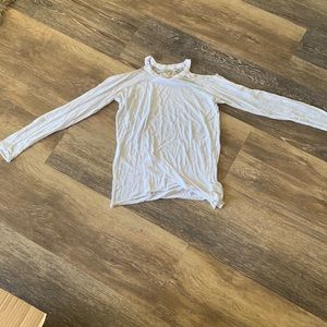 Chaser sheer cold shoulder tee - small